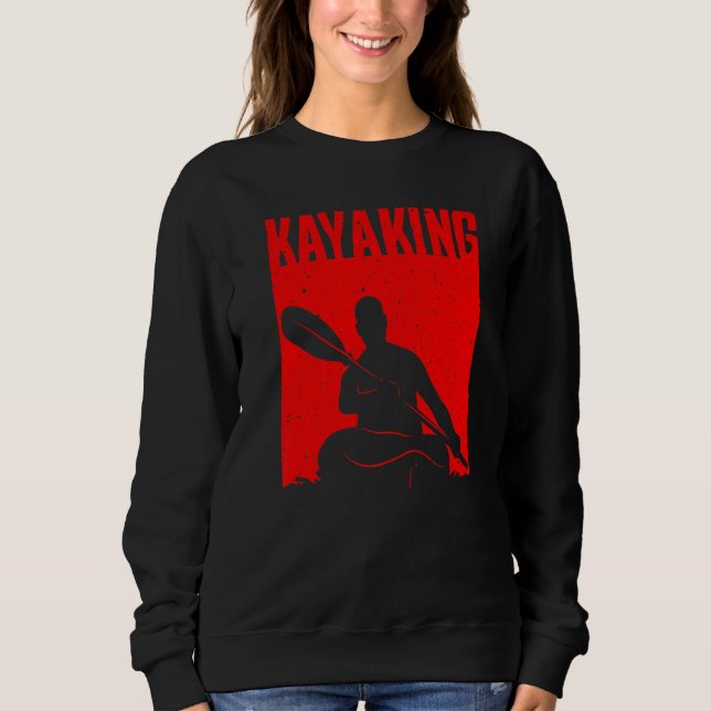 Moletom Kayaking For Men Women Kayak Rafting Row   5 (Frente)