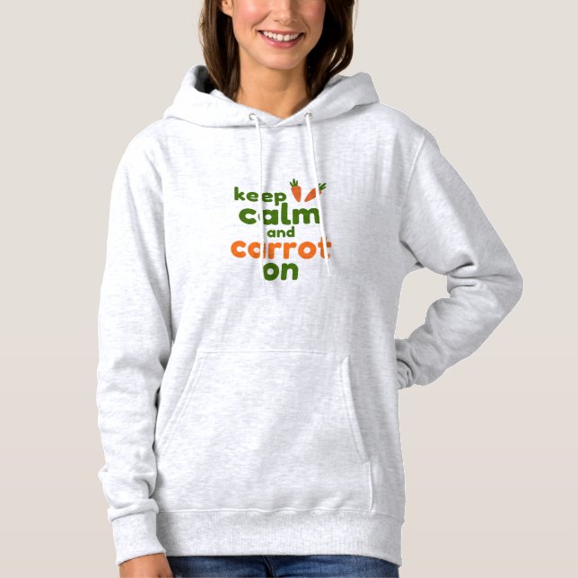Moletom Keep Calm and Carrot On (Frente)