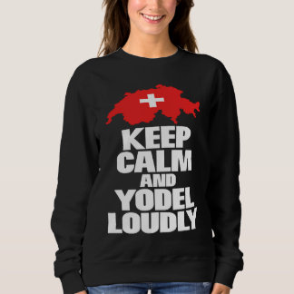 Moletom Keep calm and yodel folklore lovers novelty