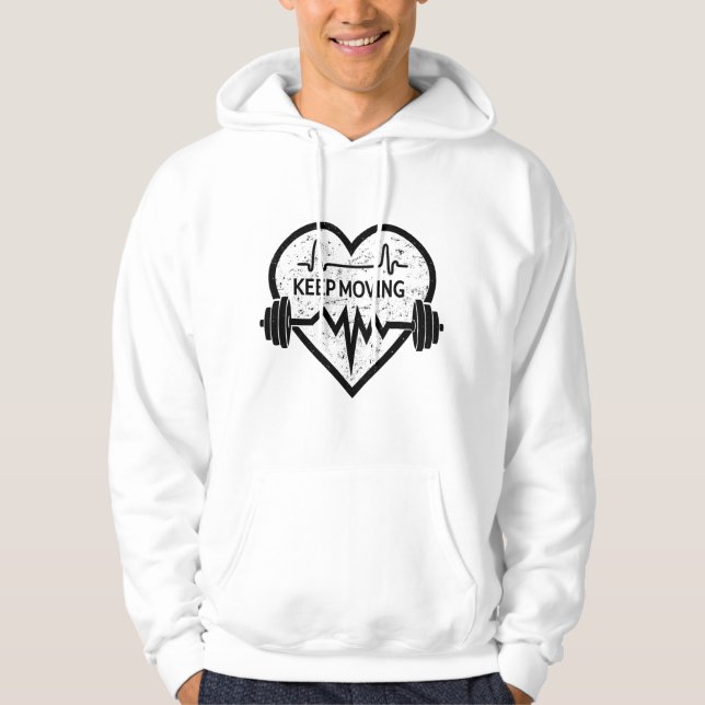 Moletom Keep Moving Black Heart – Minimal (Frente)