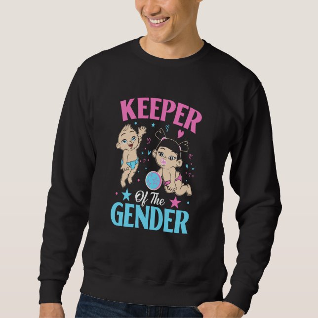 Moletom Keeper of the Gender Baby Party Gender Reveal Anno (Frente)