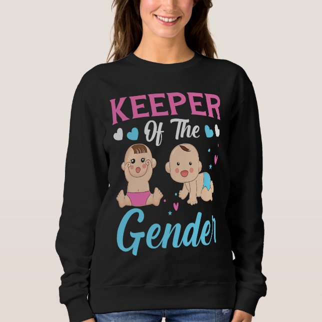 Moletom Keeper of the Gender Baby Party Gender Reveal Anno (Frente)