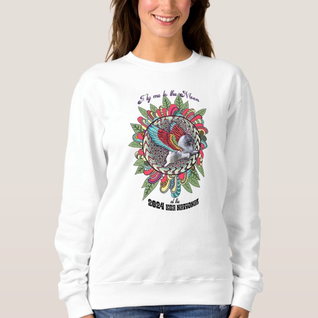 Moletom Kees voando para a camisa-doce da Lua (Frente)