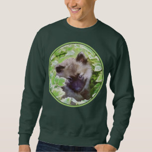 Moletom Keeshond Puppy na Pintura Original