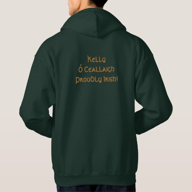 Moletom Kelly Crest Casaco de Arms Hoodie - Feliz irlandês (Verso)
