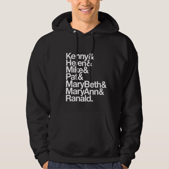 Moletom Kenny&Helen&Mike&Pat&MB&MA&Ranald. (Hoodie) (Frente)