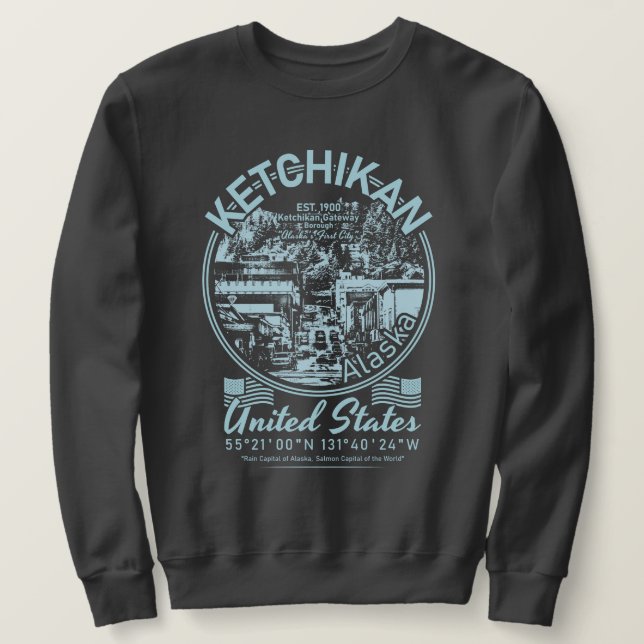 MOLETOM KETCHIKAN ALASKA - REVILLAGIGEDO ISLAND (Frente do Design)