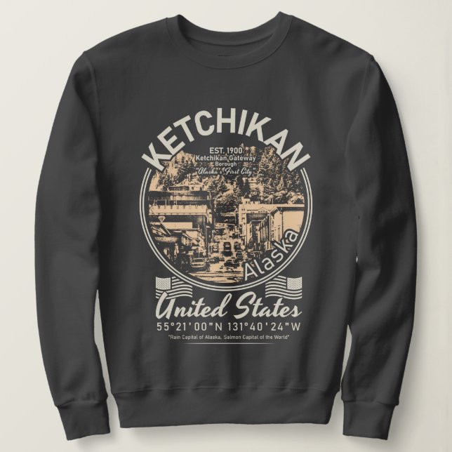 MOLETOM KETCHIKAN ALASKA - REVILLAGIGEDO ISLAND (Frente do Design)