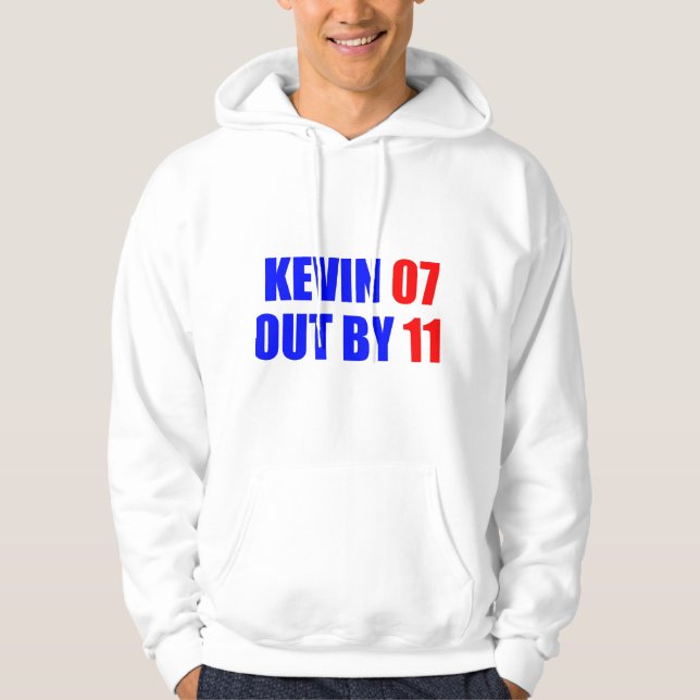 Moletom Kevin 07 para fora pelo Hoodie de 11 homens (Frente)