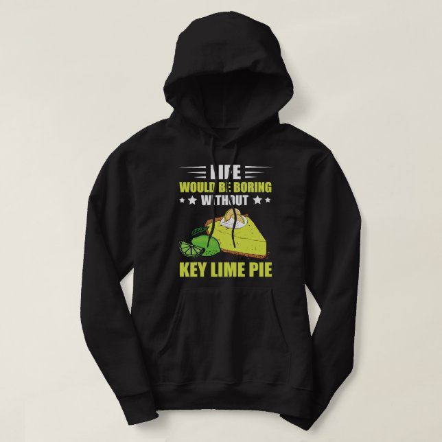 Moletom Key Limon Pie Life Boring Lemon Pie Tart Dessert L (Frente do Design)