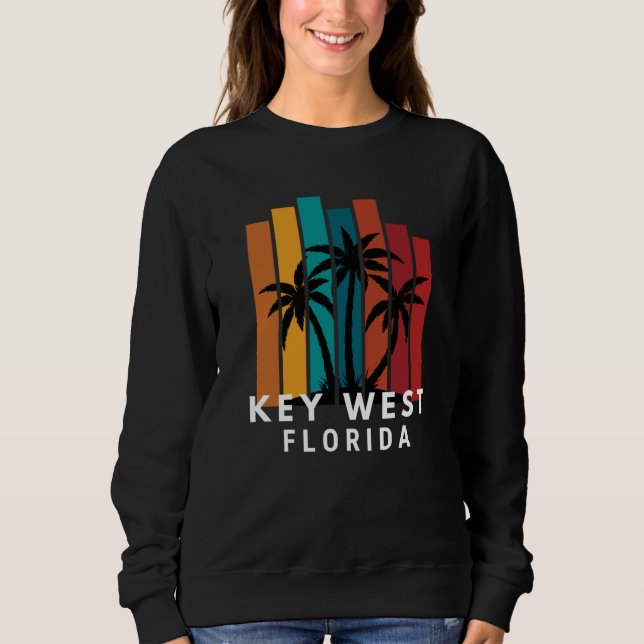 Moletom Key West Florida Family Vacation Beach Tropical (Frente)