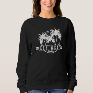 Moletom Key West Florida Palm Tree Vintage