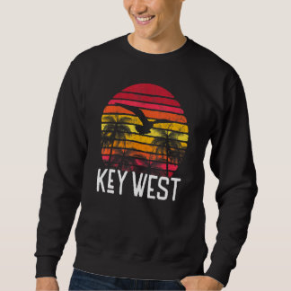 Moletom Key West Florida Vintage Retro Beach Palm Tree Sur