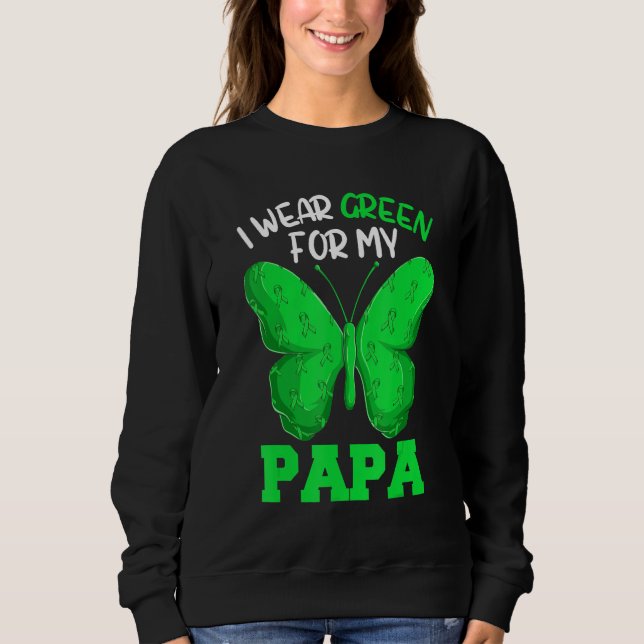 Moletom Kid Lymphoma Family Matching  I Wear Green For My  (Frente)