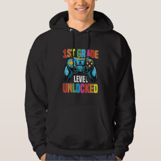 Moletom Kids 1st Grade Level Unlocked Gamer Back To School