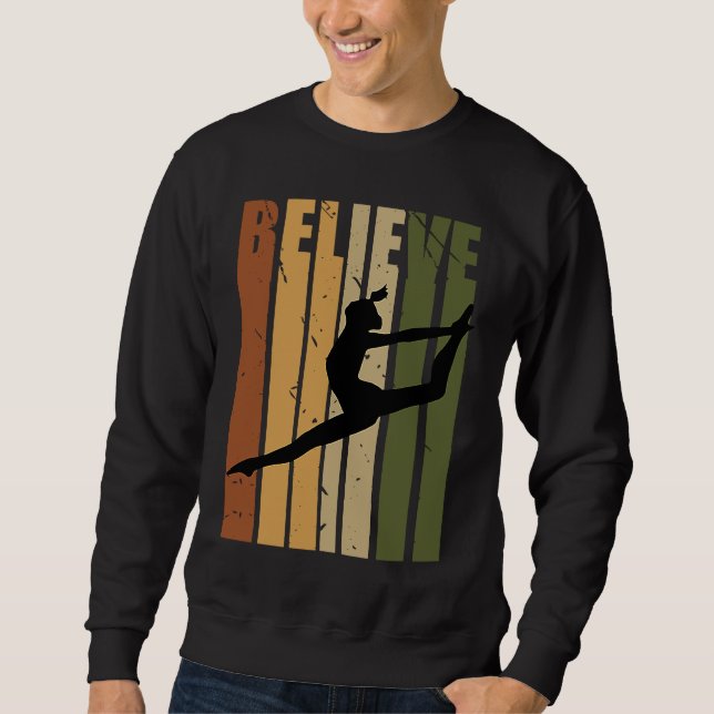 Moletom Kids Camouflage Retro Dance Motivating Believe Pra (Frente)