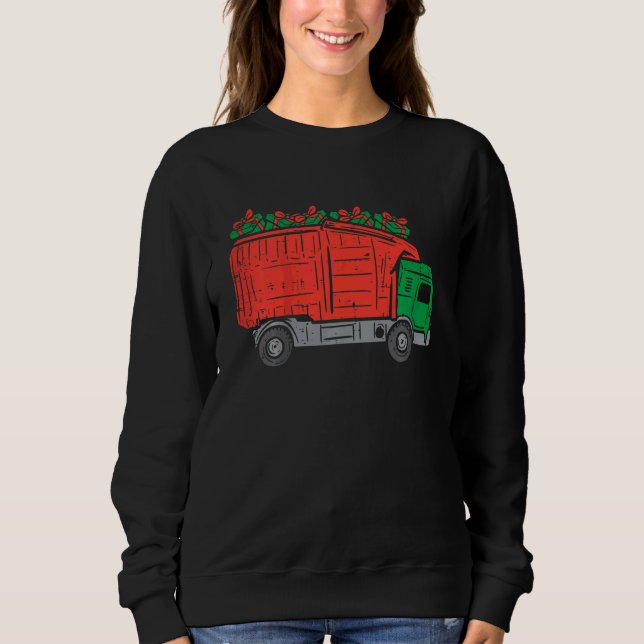Moletom Kids Garbage Truck Xmas Toddler Boys Christmas Kid (Frente)