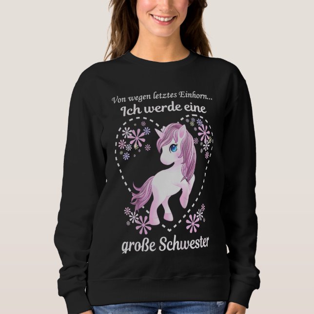 Moletom Kids Ich Werde Große Schwester 2022 Child L Soltei (Frente)