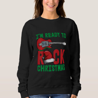 Moletom Kids Im Ready To Rock Christmas Pajama Cool Guitar