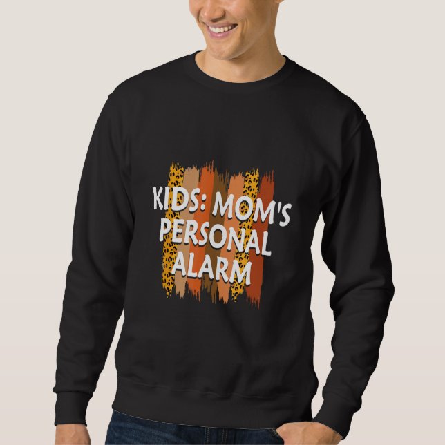 Moletom Kids Moms Personal Alarm  Mother s Day Humor Paren (Frente)