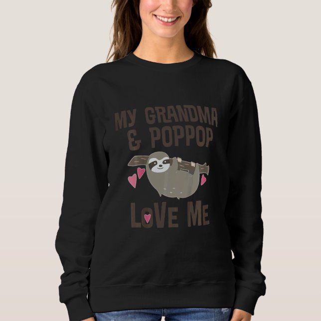 Moletom Kids My Grandma and PopPop Love Me Grandchild Slot (Frente)