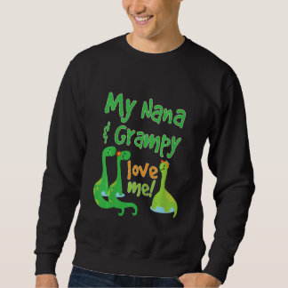 Moletom Kids Nana and Grampy Love Me Grandson Dinosaur