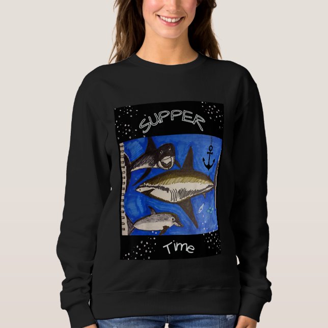 Moletom Kids Shark Supper Time Youth Cool (Frente)