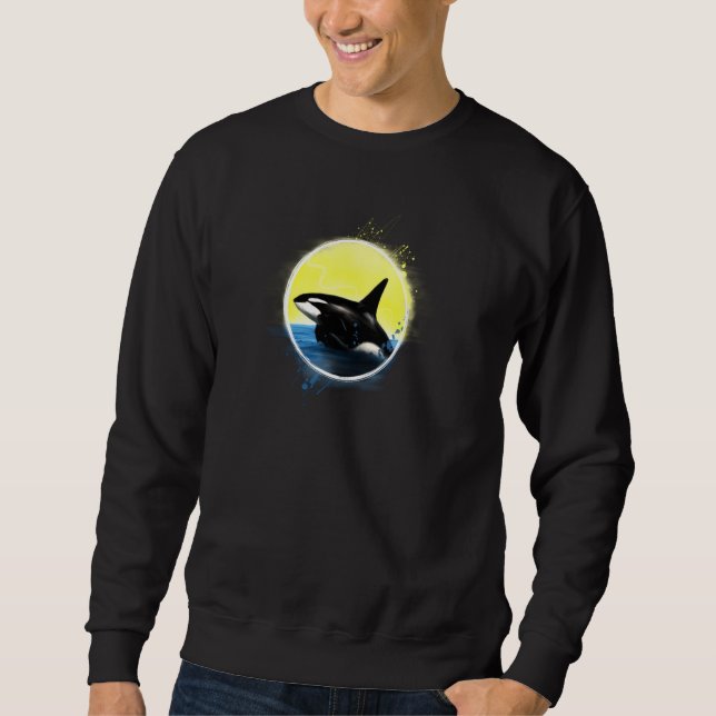 Moletom Killer Whale Beach Orca Pul Hoodie (Frente)