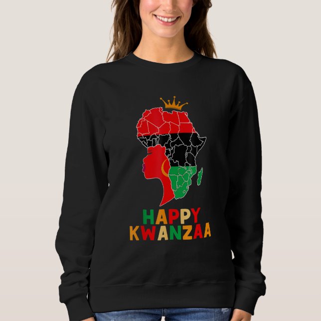 Moletom Kinara Seven Principles African American Kwanzaa A (Frente)