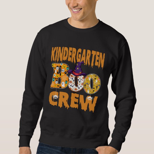 Moletom Kindergarten Boo Crew Teacher Halloween (Frente)
