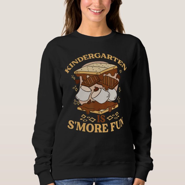 Moletom Kindergarten Is S'more Fun  Toddler Camping Smores (Frente)