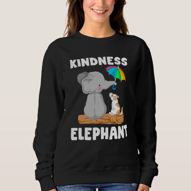 Moletom Kindness elephant Unity Day  Orange Anti Bullying (Frente)
