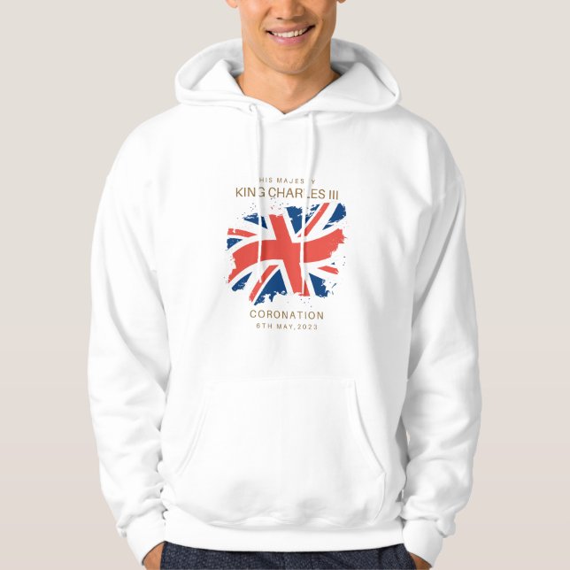 Moletom King Charles III Union Jack Flag T-Shirt Sweatshir (Frente)