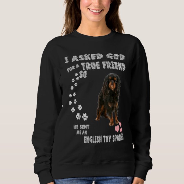 Moletom King Charles Spaniel Dog Mãe Pai Toy Inglês (Frente)