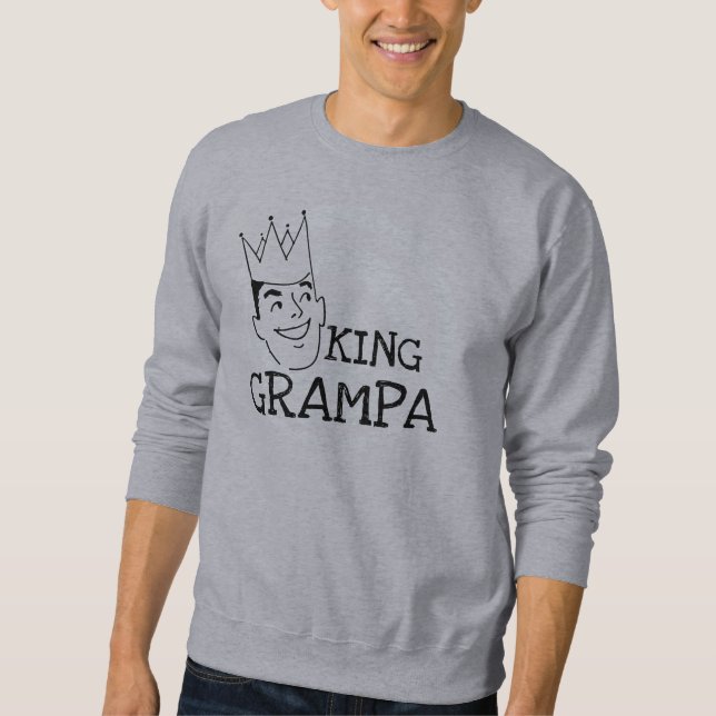 Moletom King Grampa T-shirts e presentes (Frente)