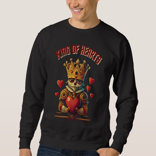Moletom King Of Hearts Matching Couple Saint Valentine's D (Frente)