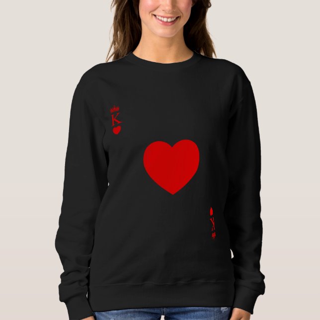 Moletom King Of Hearts Matching Couple Saint Valentine's D (Frente)