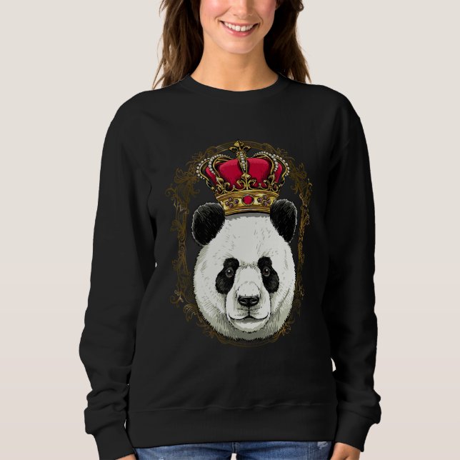 Moletom King Queen Giant Panda Princess Animal  Bear (Frente)