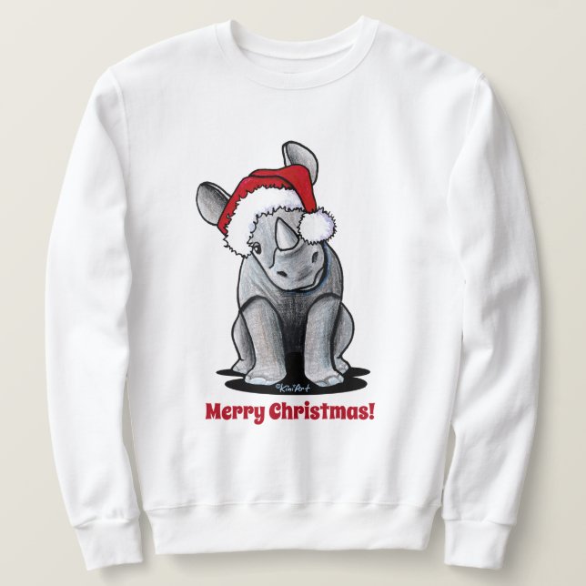 Moletom KiniArt Baby Rhino (Frente do Design)