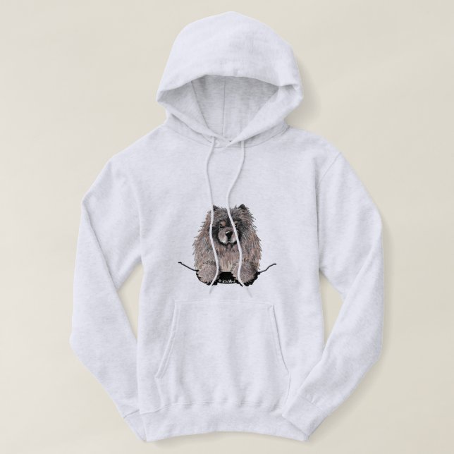 Moletom KiniArt Chow Hoodie (Frente do Design)
