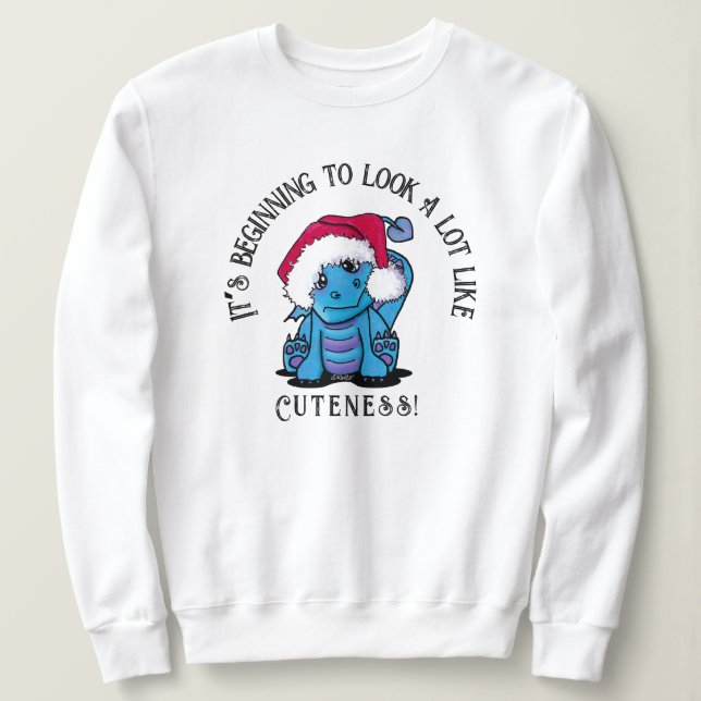 Moletom KiniArt Dragon - Camisola de Natal (Frente do Design)