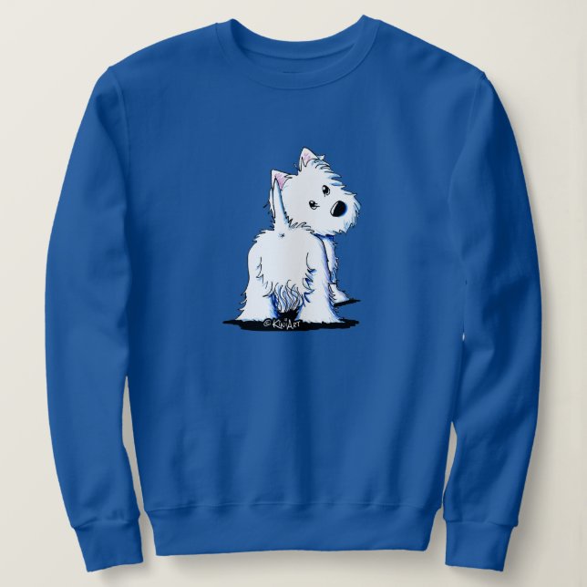 Moletom KiniArt Fluffybutt Westie (Frente do Design)