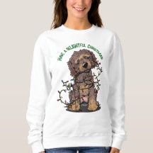 KiniArt Goldendoodle Feliz Natal
