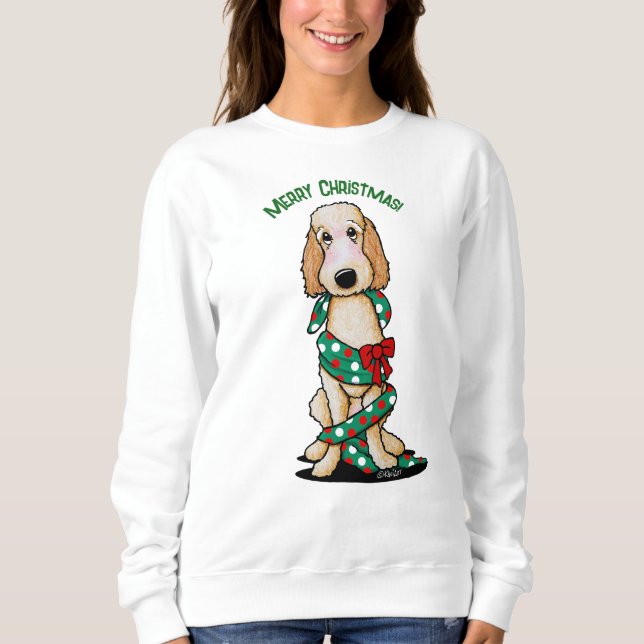 Moletom KiniArt Goldendoodle Raspado Natal (Frente)