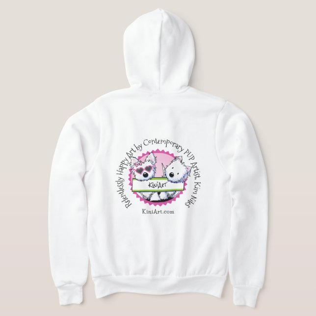 Moletom KiniArt Logo Gear Zipper capuz  (Postura das costas)