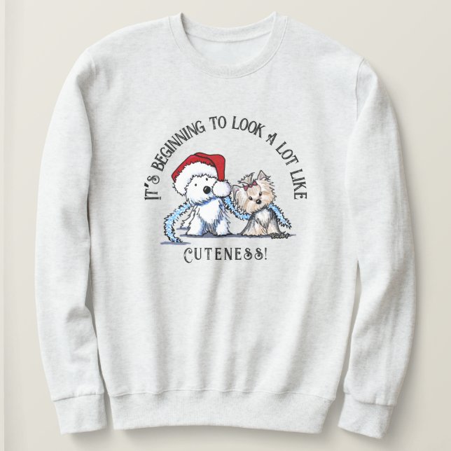 Moletom KiniArt Natal Terriers (Frente do Design)