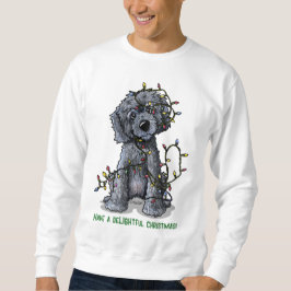 Moletom KiniArt Preto Doodle Delightful Natal