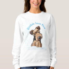 Moletom KiniArt Snowy Airedale Terrier Sweatshirt