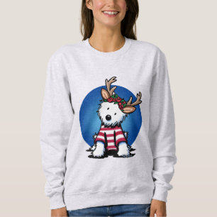 Moletom KiniArt Westie Reindeer