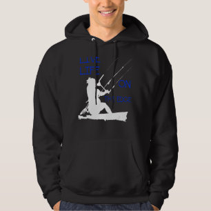 Moletom Kitesurfer Andando Uma Vida Viva Na Borda Whi